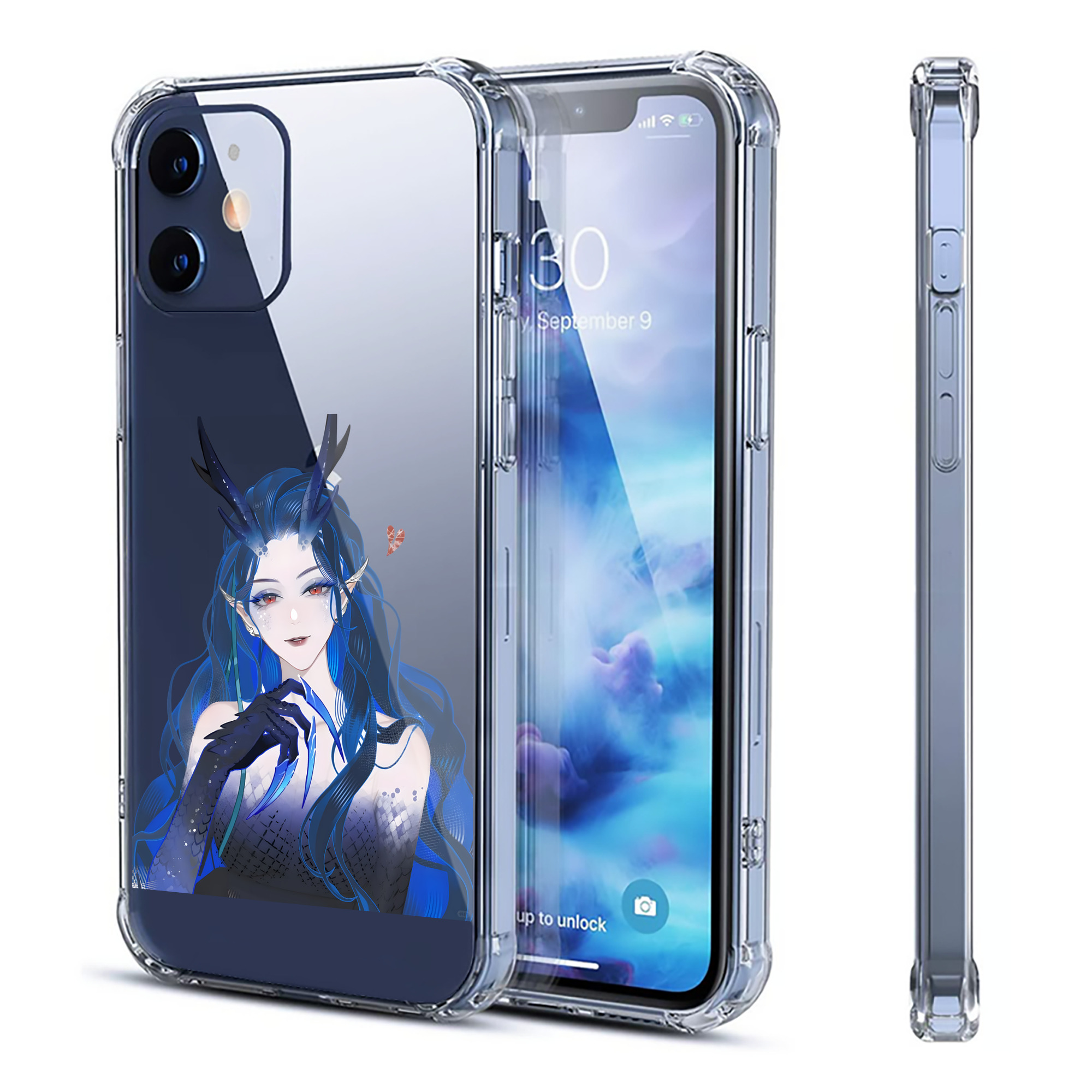 （画像用） Ne Zha 2 ナタ 魔童の大暴れ 【iPhone 12シリーズ対応】透明スマホケース（クリアソフトケース）